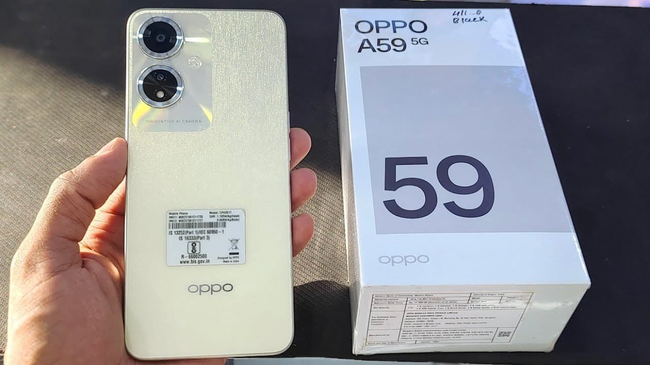 Oppo A59 5g price and specification in India